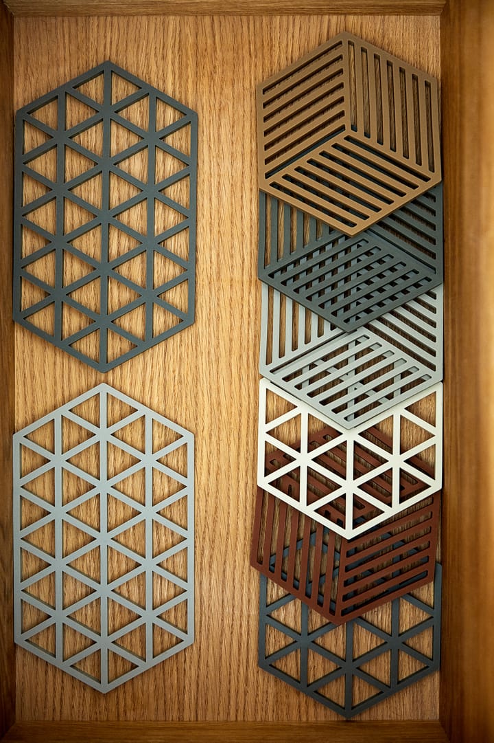 Hexagon trivet, Dark Camel Zone Denmark