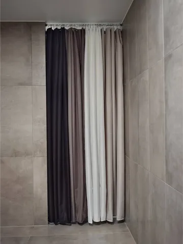 Lux shower curtain - Taupe, 180x200 cm - Zone Denmark
