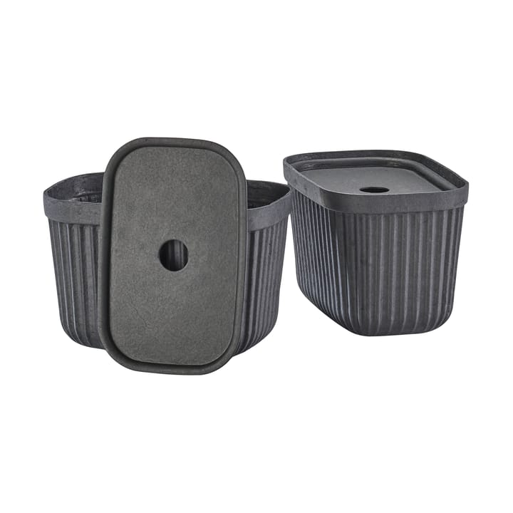 Pulp storage box 15x23 cm 2-pack, Black Zone Denmark