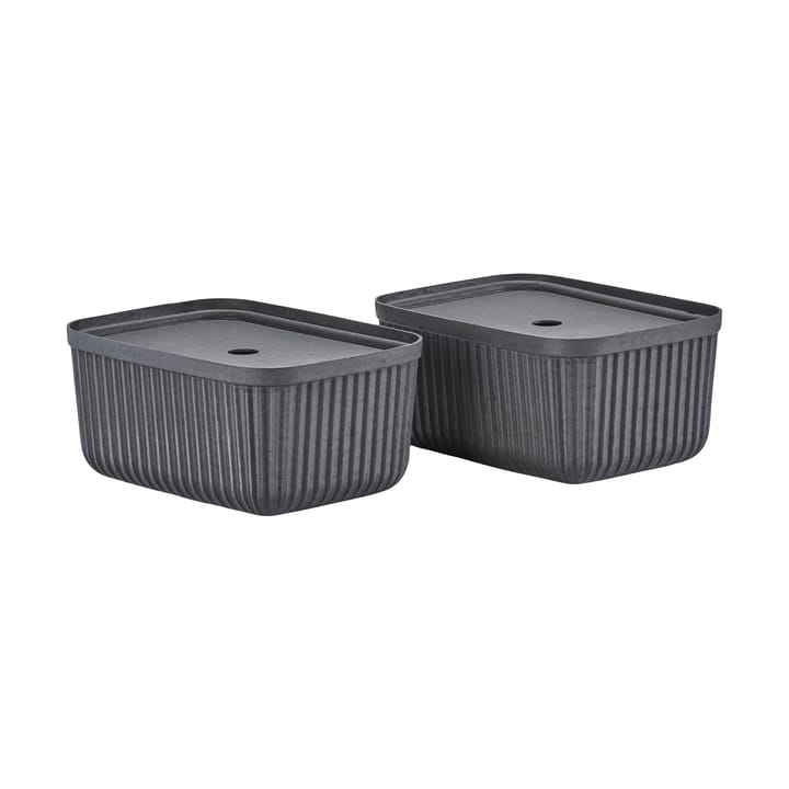 Pulp storage box 23x32 cm 2-pack, Black Zone Denmark