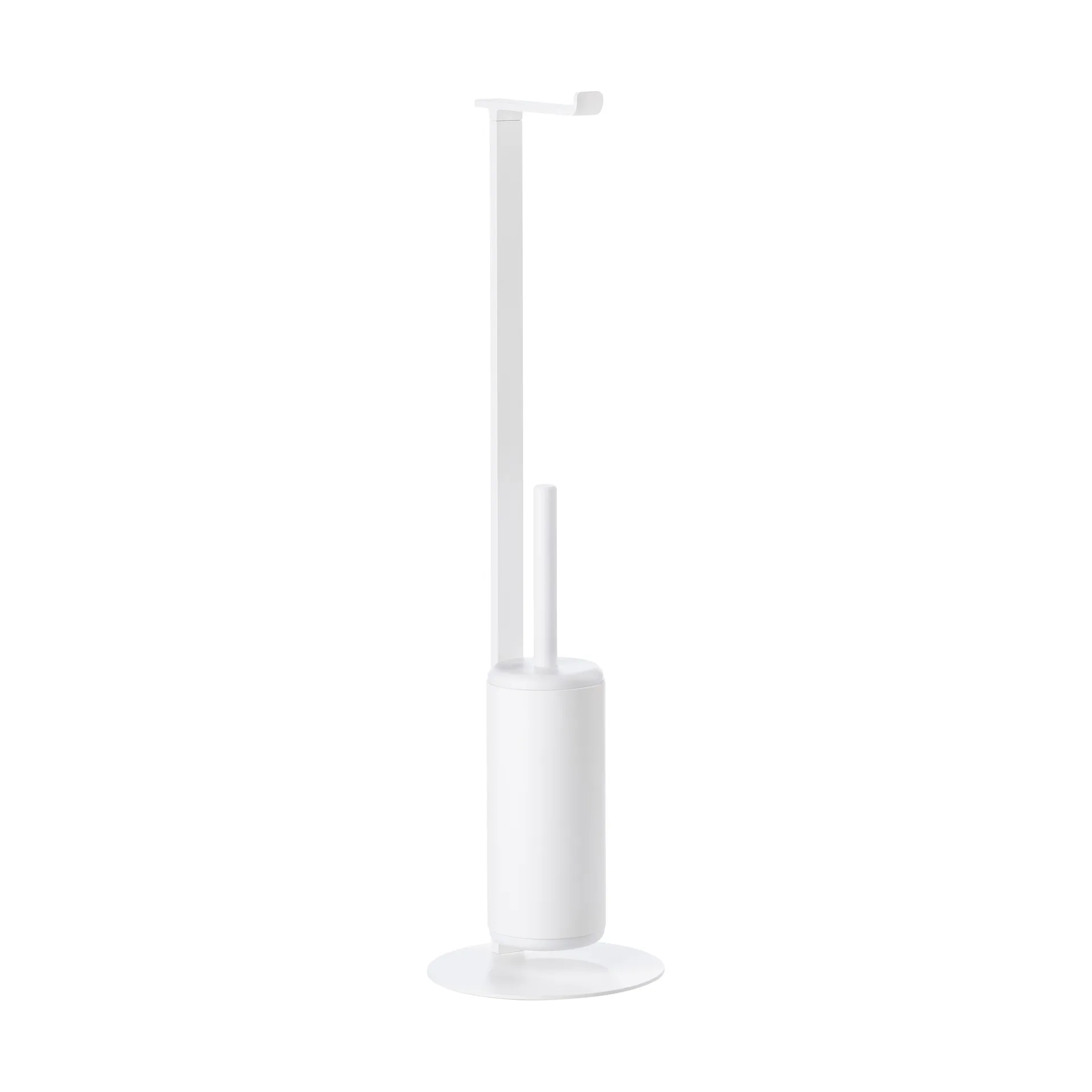 Rim toilet roll holder with brush, White Zone Denmark
