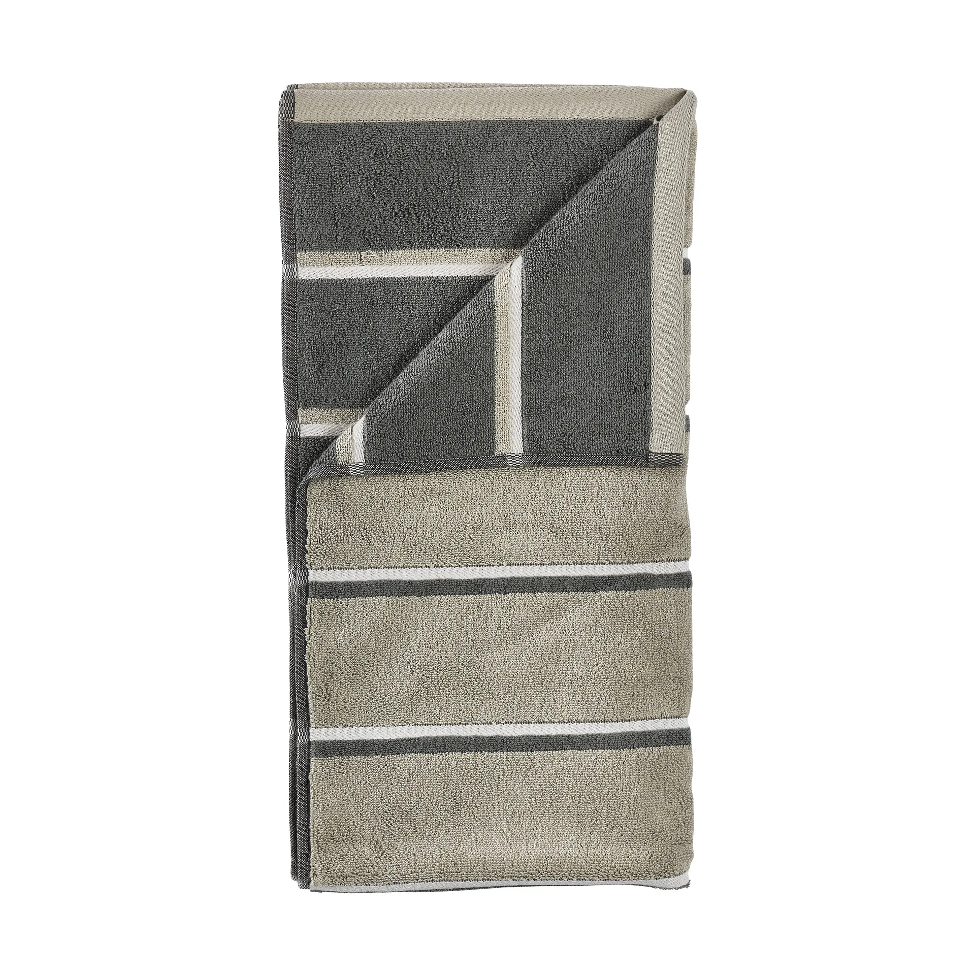 Sauna towel, Eucalyptus-olive green-soft grey, 50x100 cm Zone Denmark