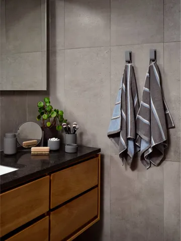 Sauna towel - Grey-blue fog-soft grey, 50x100 cm - Zone Denmark