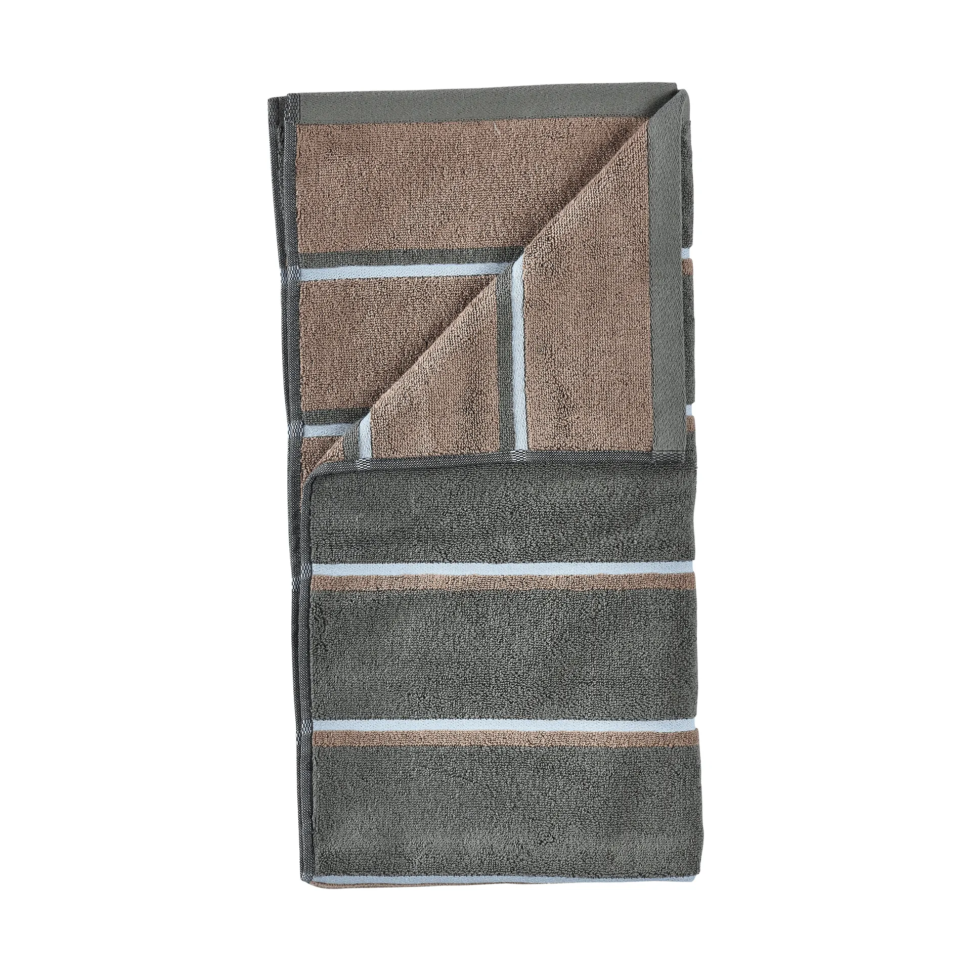 Sauna towel, Olive green-taupe-blue fog, 50x100 cm Zone Denmark