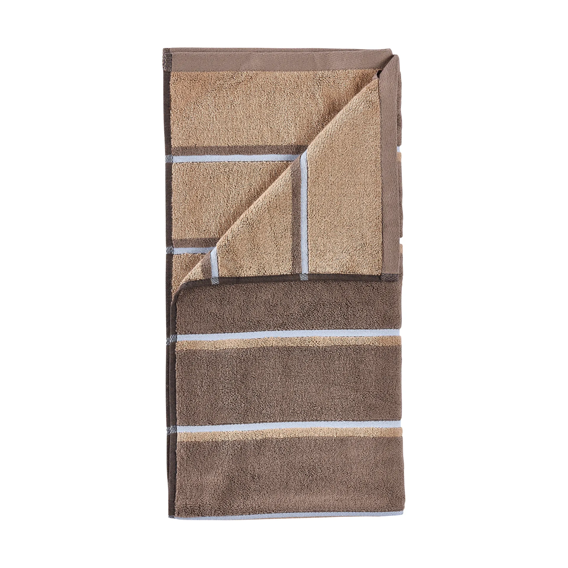 Sauna towel, Taupe-camel-sky blue, 70x140 cm Zone Denmark