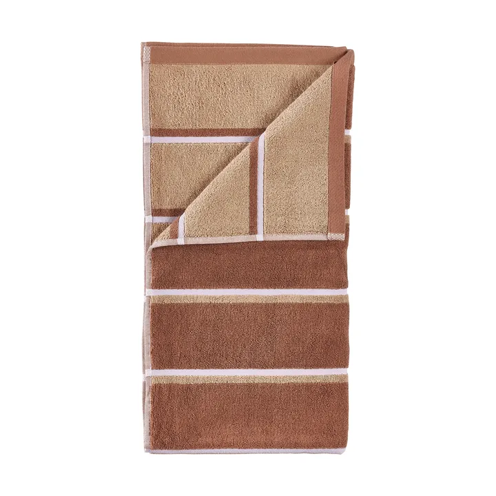 Sauna towel - Terracotta-camel-lupine, 50x100 cm - Zone Denmark