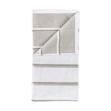 Sauna towel - White-soft grey-eucalyptus, 70x140 cm - Zone Denmark