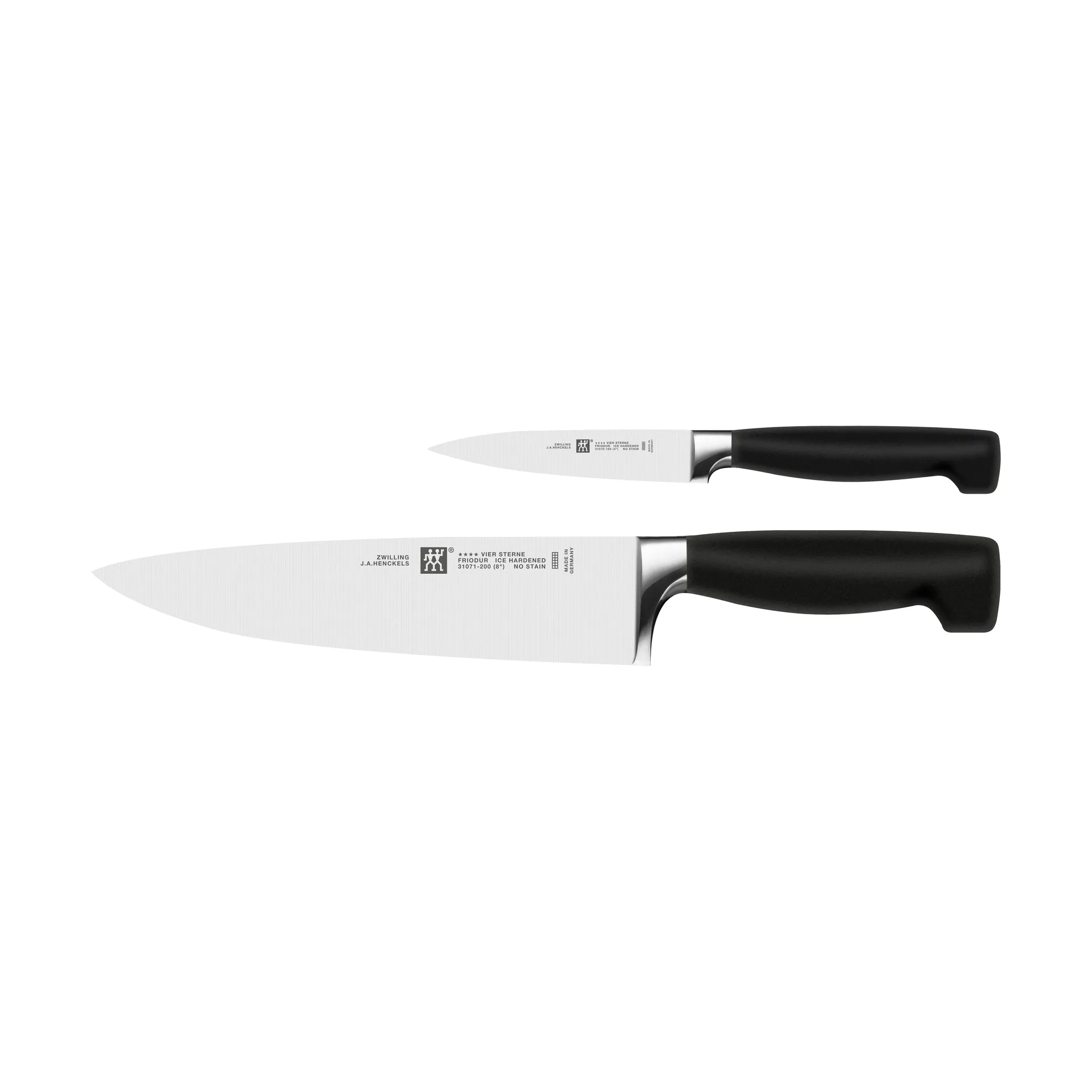 Zwilling Four star knife set 2 pieces, Black-stainless steel Zwilling