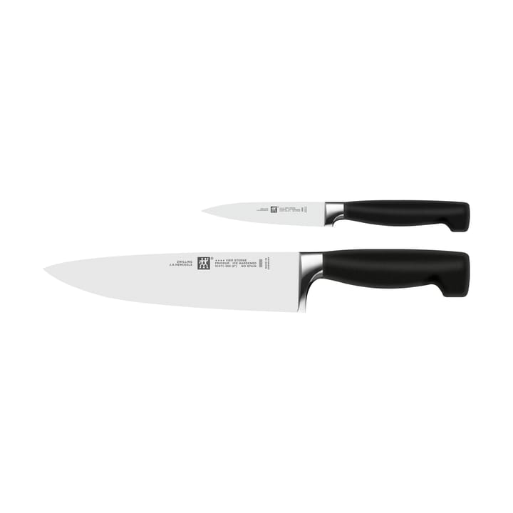 Zwilling Four star knife set 2 pieces - Black-stainless steel - Zwilling