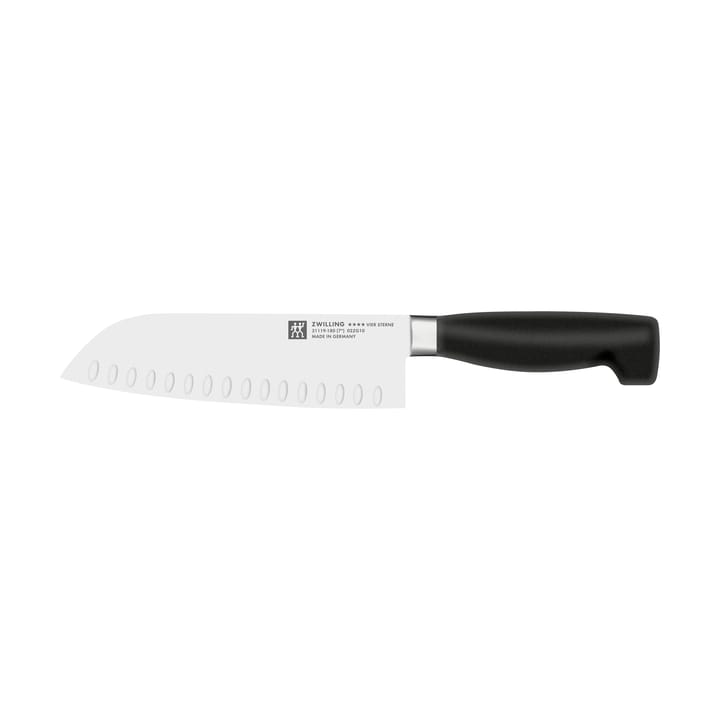 Zwilling Four Star Santoku knife 18 cm - Black-stainless steel - Zwilling