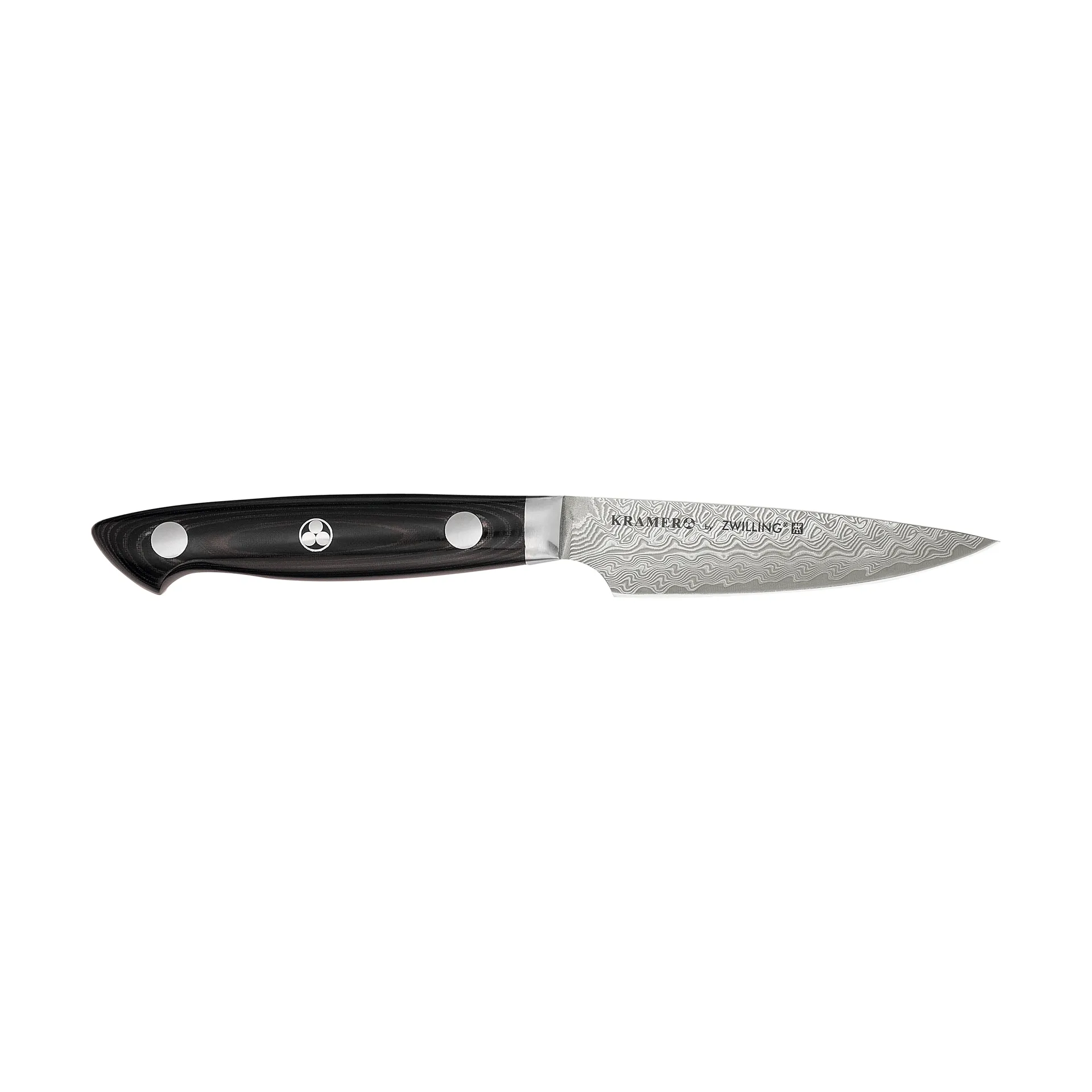 Zwilling Kramer euro stainless peeling knife 9 cm, Damascus-black Zwilling