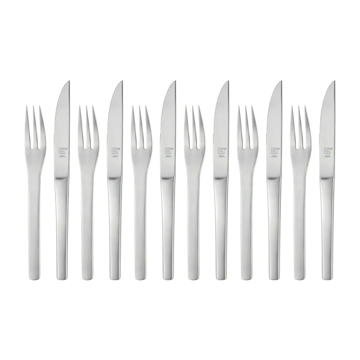 Zwilling Melbourne BBQ cutlery 12 pcs, matt stainless steel Zwilling