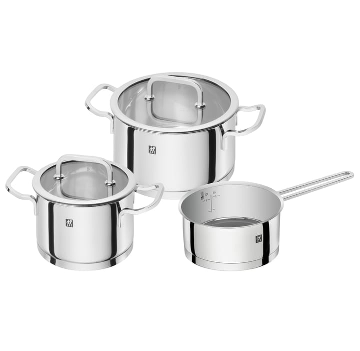 Zwilling Moment S set of pots 3 pieces, stainless steel-black Zwilling