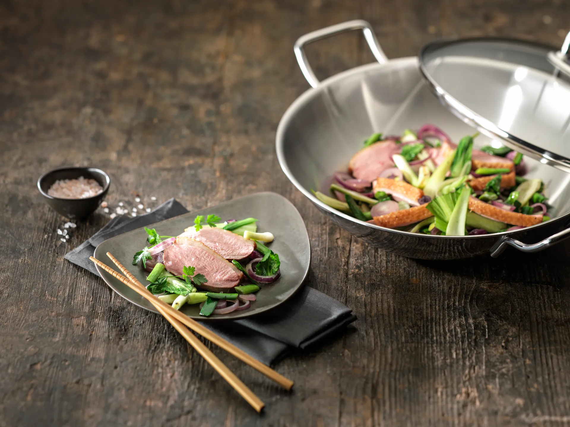 Zwilling Plus wok pan glass lid Ø32 cm, Stainless steel Zwilling