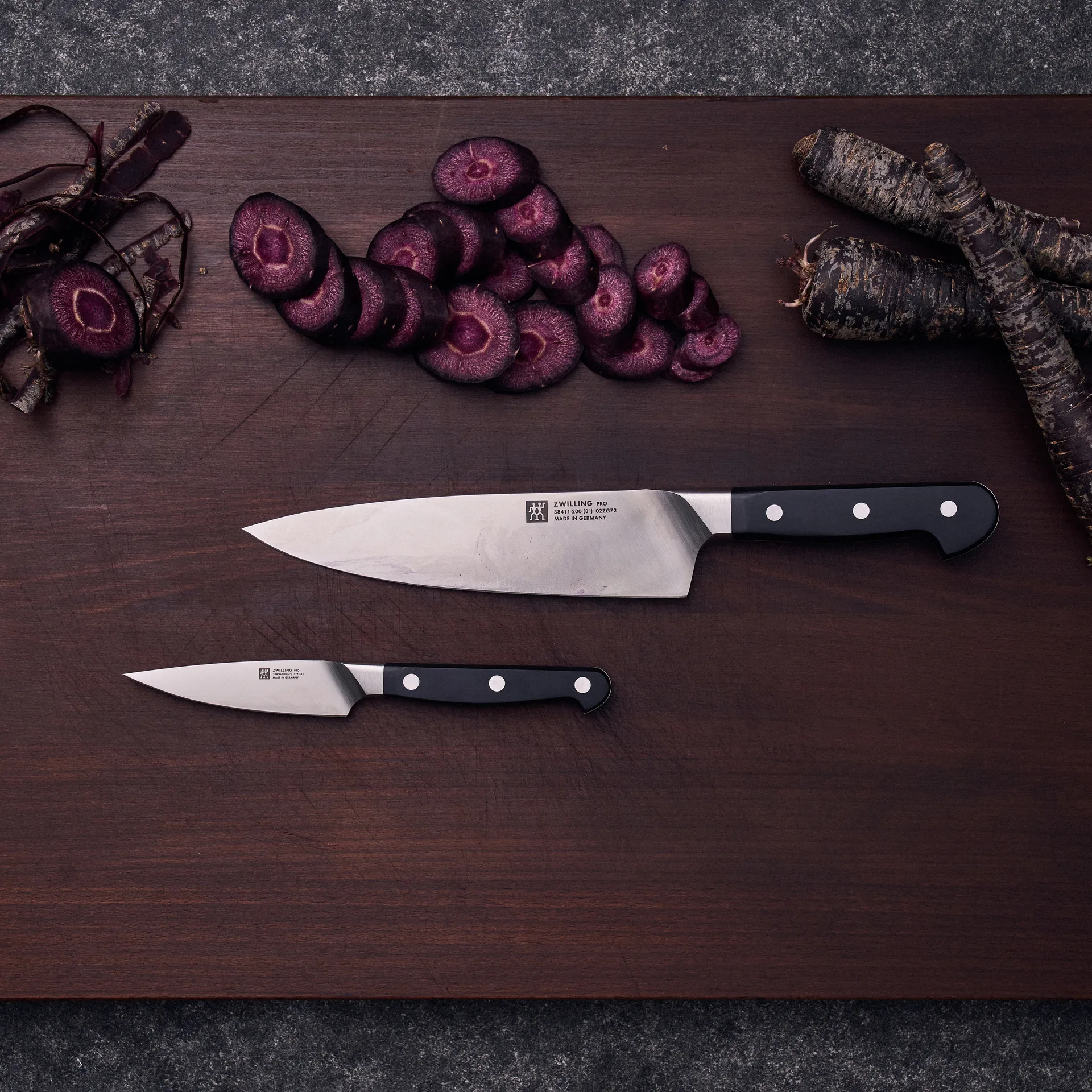 Zwilling Pro knife set 2 pieces, Black-stainless steel Zwilling
