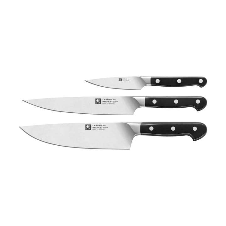 Zwilling Pro knife set 3 pieces - Black-stainless steel - Zwilling