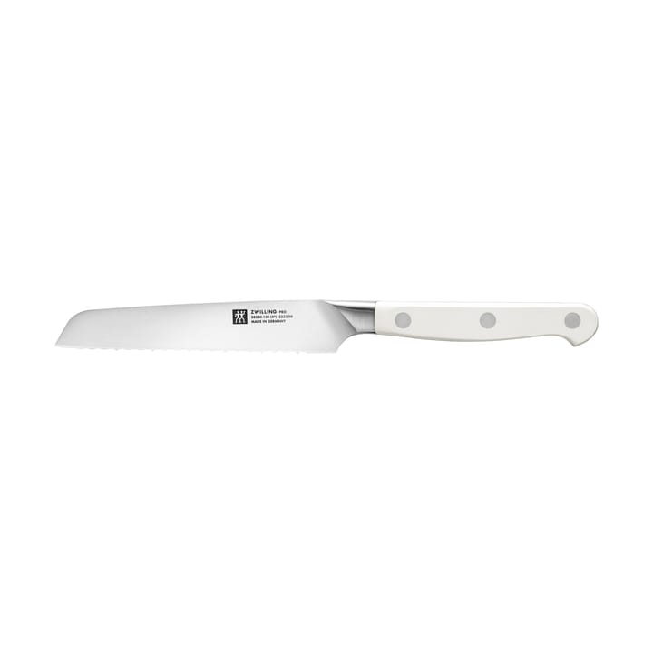 Zwilling Pro Le Blanc serrated all-purpose knife 13 cm - White-stainless steel - Zwilling