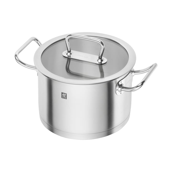 Zwilling Pro pot high with glass lid stainless steel - 3.5 L - Zwilling