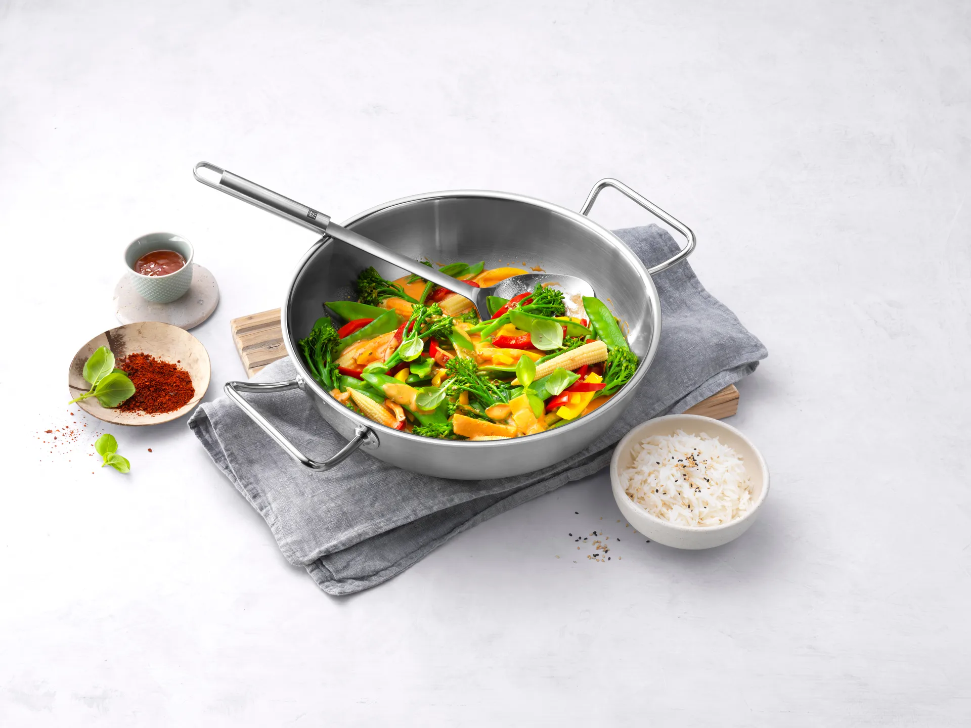 Zwilling Pro wok pan Ø30 cm, Stainless steel Zwilling