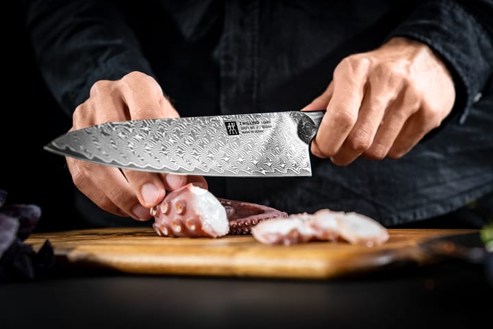 Zwilling Tanrei chef's knife Gyutoh 20 cm, Damascus-black Zwilling