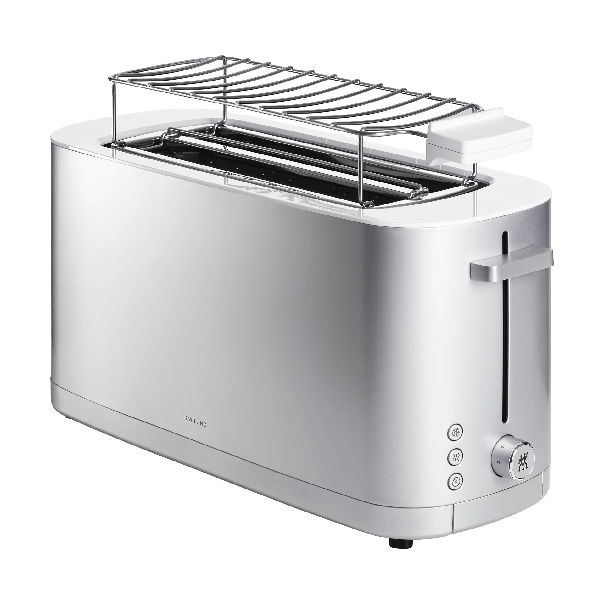 Zwilling toaster with bread warmer 2 long slots, Silver Zwilling