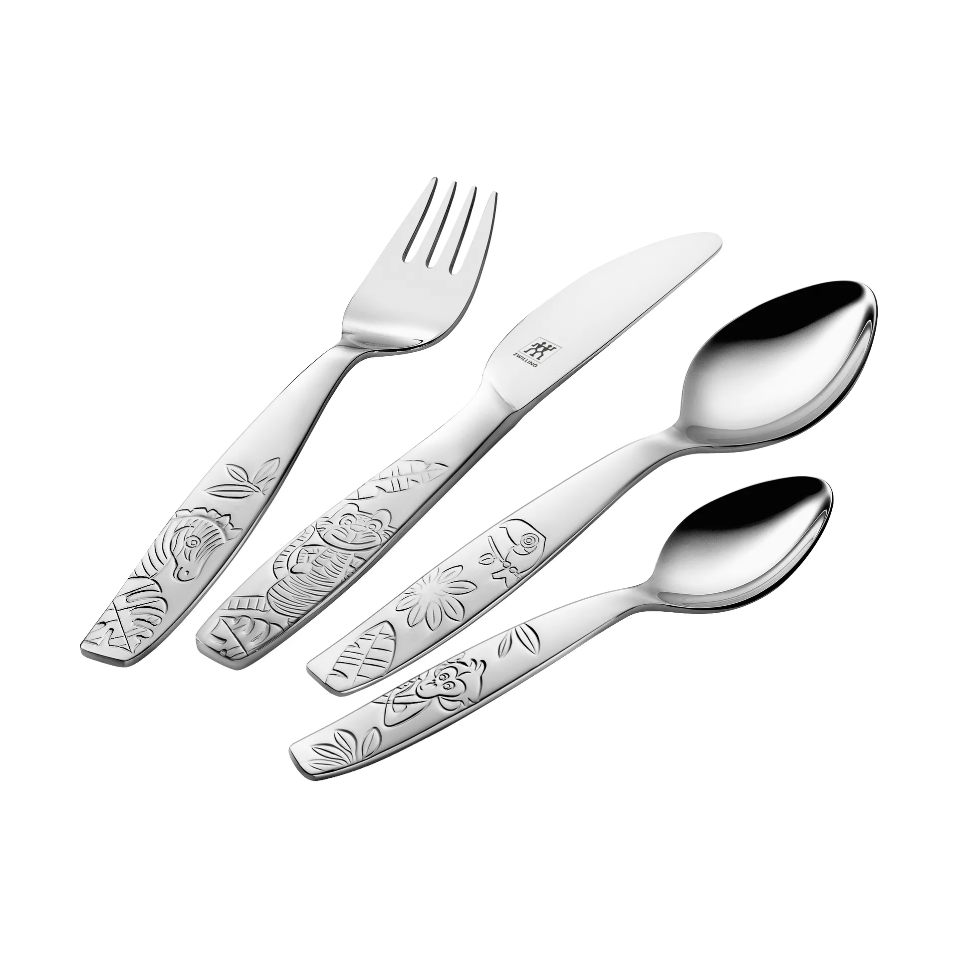 Zwilling Twin kids children's cutlery 4 pieces, Jungle Zwilling