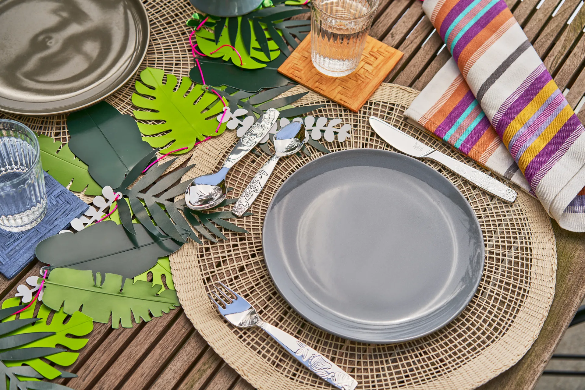 Zwilling Twin kids children's cutlery 4 pieces, Jungle Zwilling