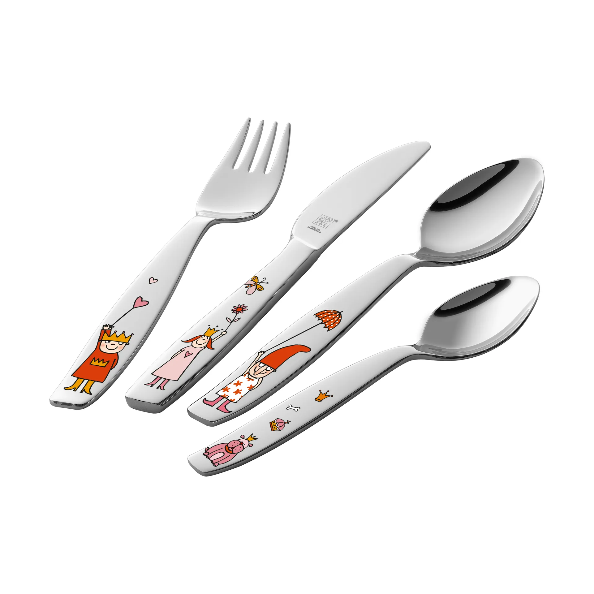 Zwilling Twin kids children's cutlery set 4 pieces, Emelie princess Zwilling
